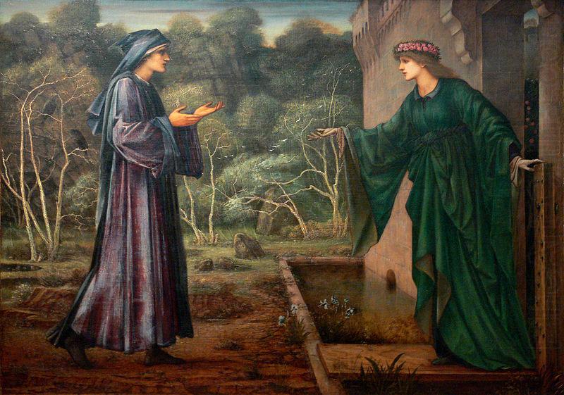 The Pilgrim at the Gate of Idleness, Edward Burne-Jones
